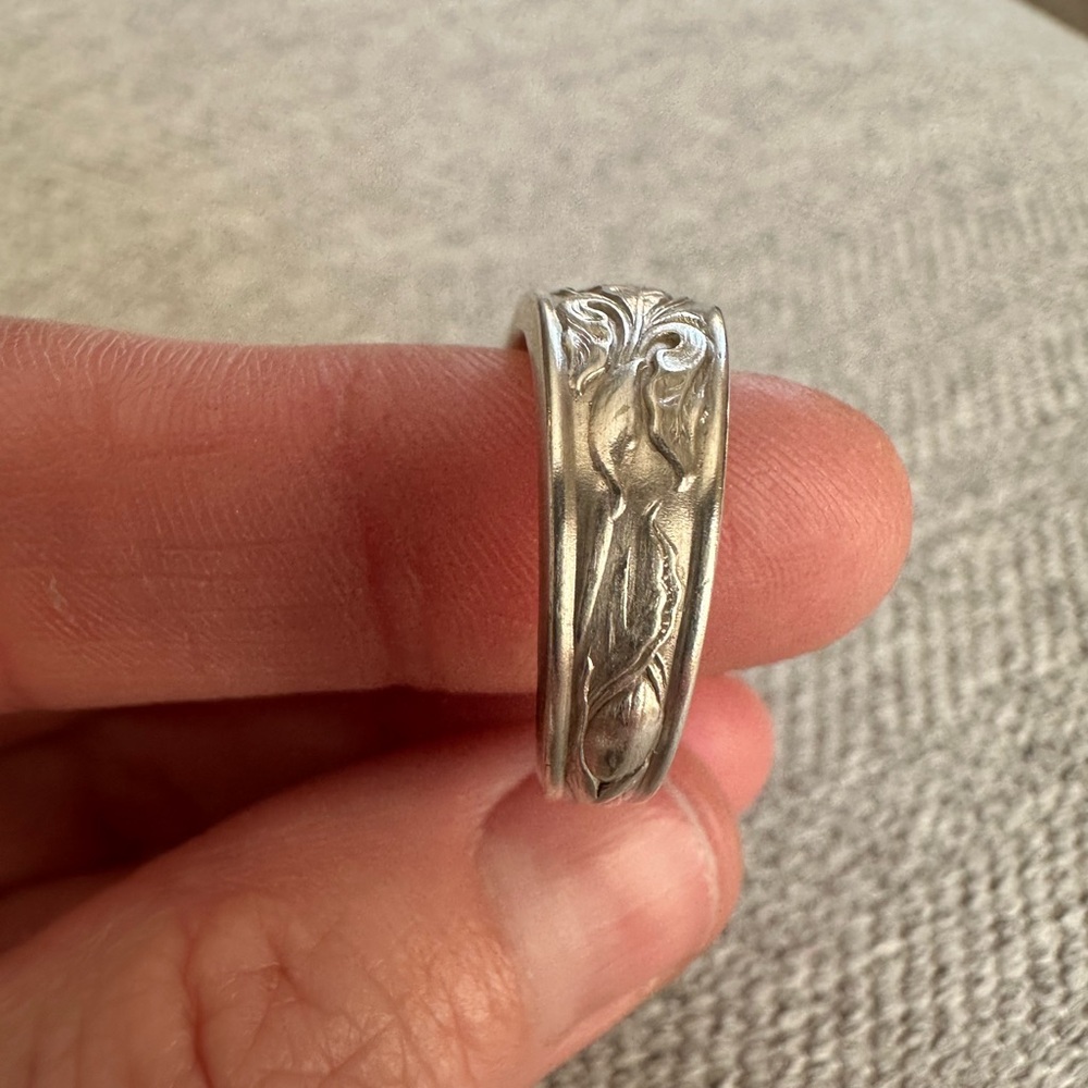 Silver 900 Spoon Ring - Picture 8 of 14